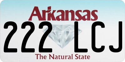 AR license plate 222LCJ