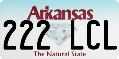 AR license plate 222LCL