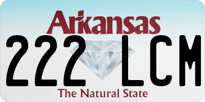 AR license plate 222LCM