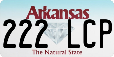 AR license plate 222LCP