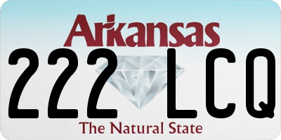 AR license plate 222LCQ