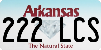 AR license plate 222LCS