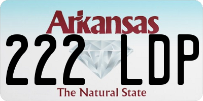 AR license plate 222LDP