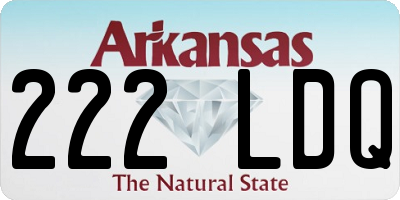 AR license plate 222LDQ