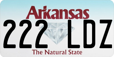 AR license plate 222LDZ