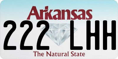 AR license plate 222LHH