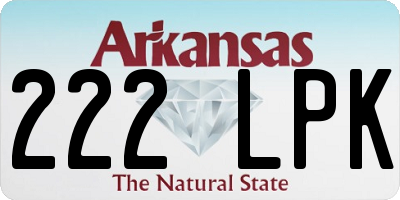 AR license plate 222LPK