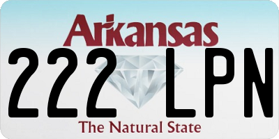 AR license plate 222LPN