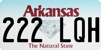 AR license plate 222LQH