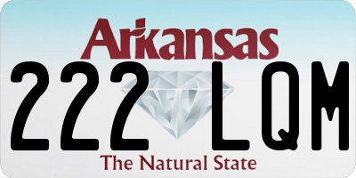 AR license plate 222LQM