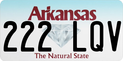 AR license plate 222LQV