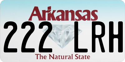 AR license plate 222LRH