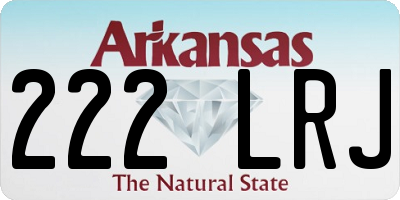 AR license plate 222LRJ