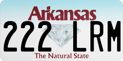 AR license plate 222LRM