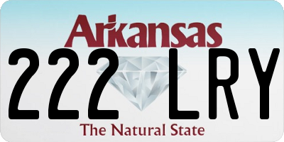 AR license plate 222LRY