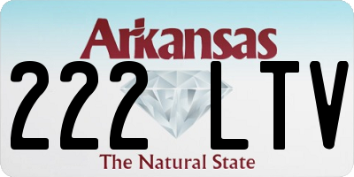 AR license plate 222LTV
