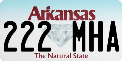 AR license plate 222MHA