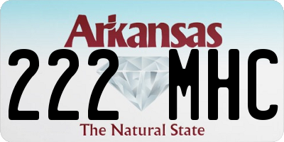 AR license plate 222MHC