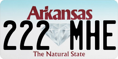 AR license plate 222MHE
