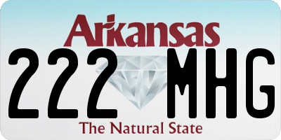 AR license plate 222MHG