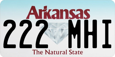 AR license plate 222MHI