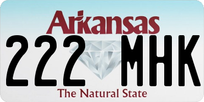 AR license plate 222MHK