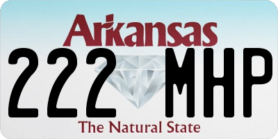 AR license plate 222MHP