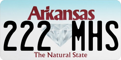 AR license plate 222MHS