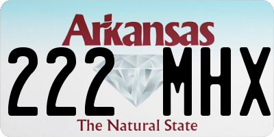 AR license plate 222MHX