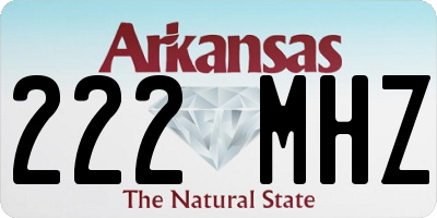 AR license plate 222MHZ