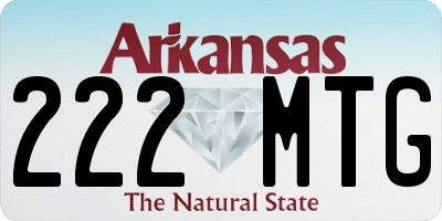 AR license plate 222MTG