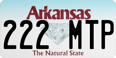 AR license plate 222MTP