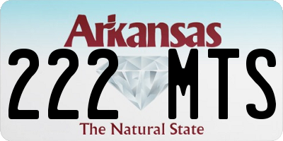 AR license plate 222MTS