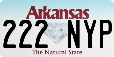 AR license plate 222NYP