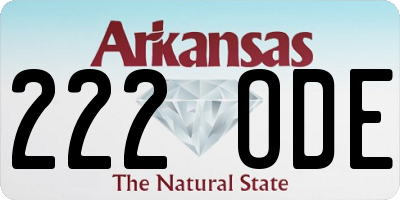 AR license plate 222ODE