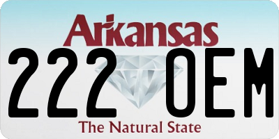 AR license plate 222OEM