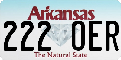 AR license plate 222OER