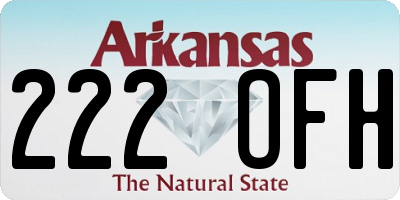 AR license plate 222OFH