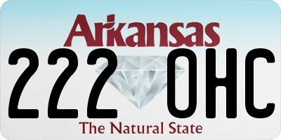 AR license plate 222OHC