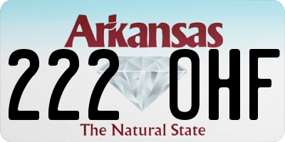 AR license plate 222OHF
