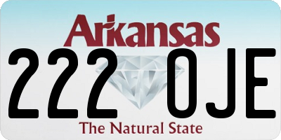 AR license plate 222OJE