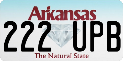 AR license plate 222UPB