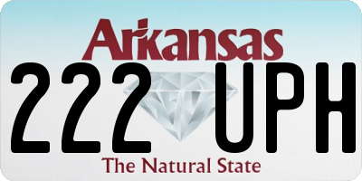 AR license plate 222UPH