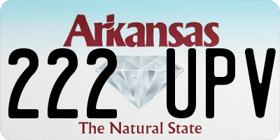 AR license plate 222UPV