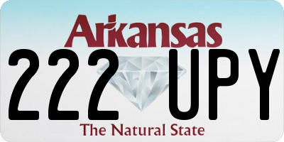 AR license plate 222UPY