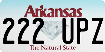AR license plate 222UPZ