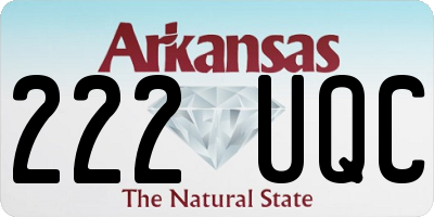 AR license plate 222UQC