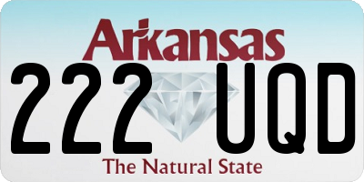 AR license plate 222UQD