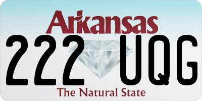 AR license plate 222UQG