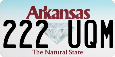 AR license plate 222UQM